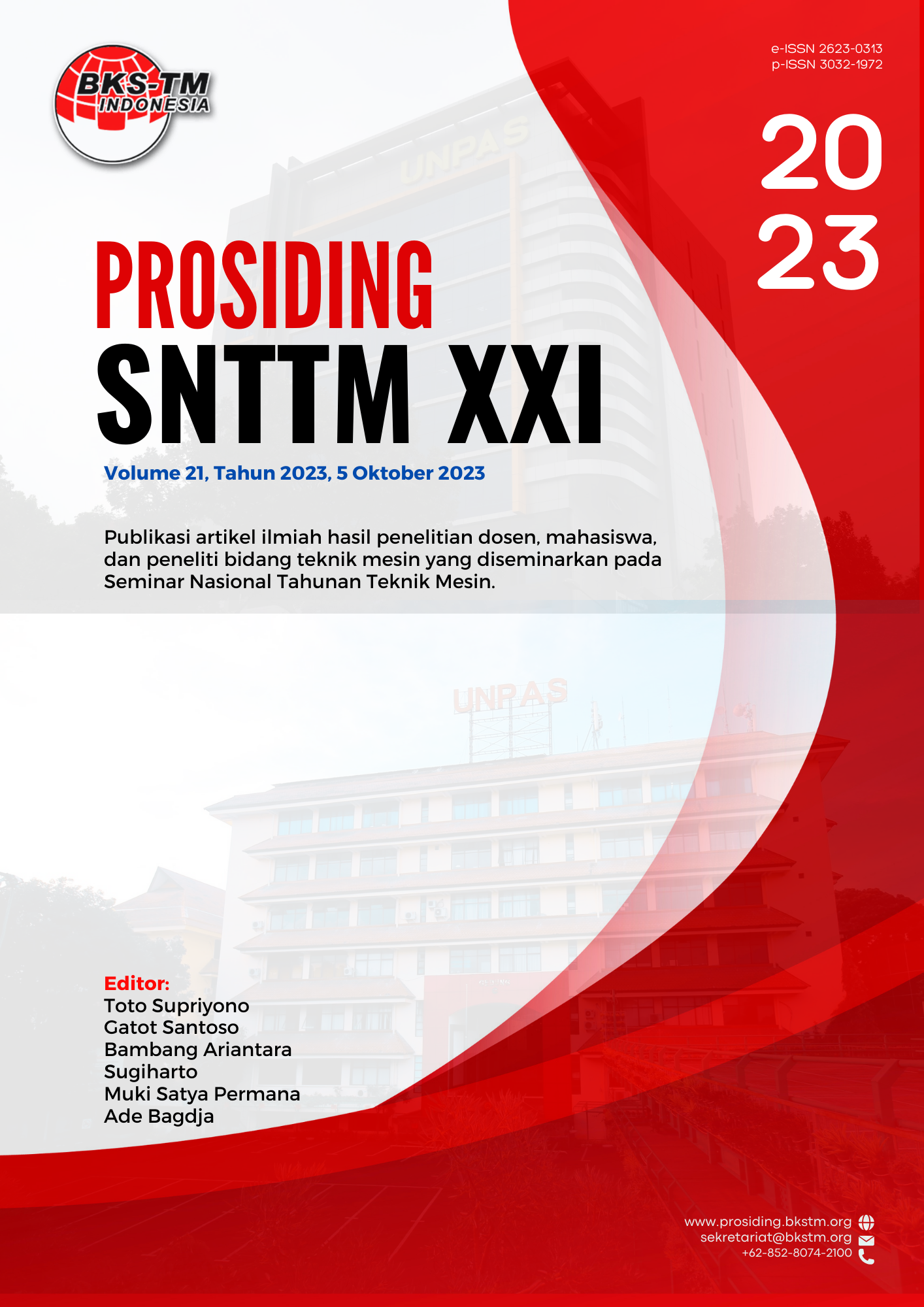 Cover prosiding SNTTM XXI 2023